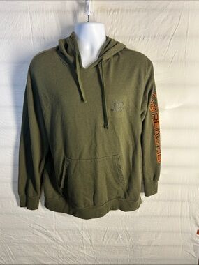 Realtree Olive Green Hoodie with Orange Sleeve Logo